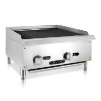 Cayvo Radiant Charbroiler with Stainless Steel Countertop (Choose Natural Gas or Liquid Propane)