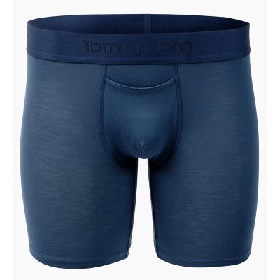 NWT Tommy John Navy Blue Silver 8 Modal Second Skin Boxer Briefs Size Small