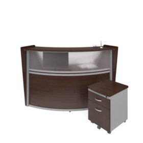 Marque Single Unit Reception Station With Plexi Panel Front And