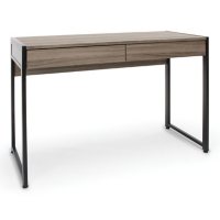 OFM Essentials Collection 2-Drawer Office Desk, in Driftwood (ESS-1002-DWD)