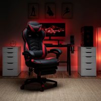 RESPAWN S110 Racing Style Gaming Chair, Reclining Ergonomic Chair with Footrest, Choose a Color (RSP-S110)