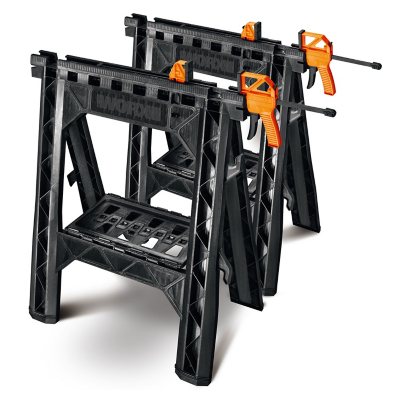 WORX - Clamping Sawhorses with Bar Clamps