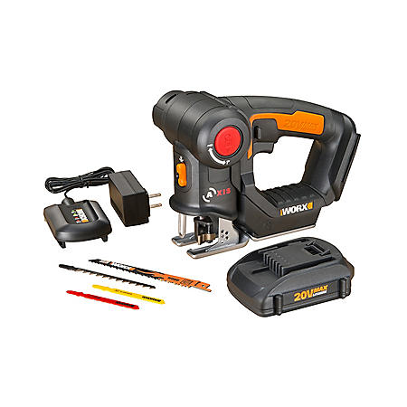 Worx 20V Power Share Cordless Axis Cordless Reciprocating and Jig Saw