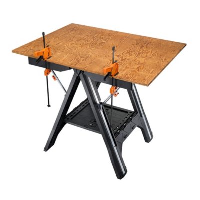 Worx Pegasus Folding Work Table and Sawhorse with Clamps Sam s Club