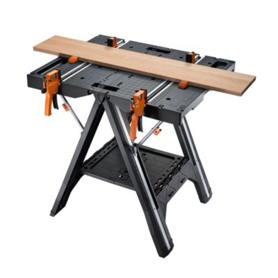 Worx Pegasus Folding Work Table and Sawhorse with Clamps