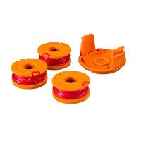 10' Single Feed Trimmer Line Spools and Spool Cap (3 pc.)