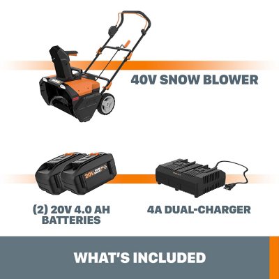 Worx battery snow discount blower