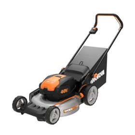 WORX WG751.3 40V 4.0 Ah 20" Lawn Mower w/ Mulching and Side Discharge 