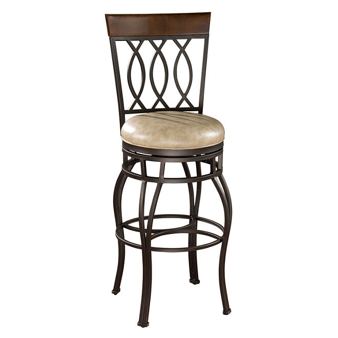 Garrison 30" Barstool with Sand Color Seat