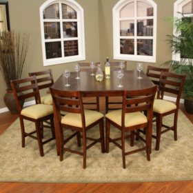 Plaza I Counter Height Dining Set - 9 pc.
