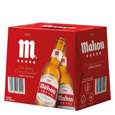 Mahou Cinco Estrellas Cerveza Especial 8 fl. oz. bottle, 12 pk. - Sam's ...