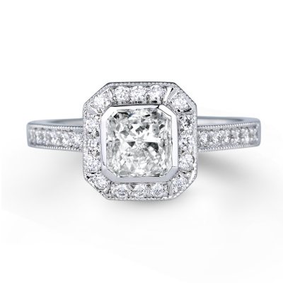 2.28 ct. t.w. Premier Diamond Collection Radiant & Pave Diamond Ring (H ...