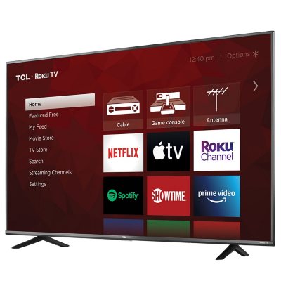 Tcl 65 Class 4k Ultra Hd Roku Smart Tv 65s433 Sam S Club