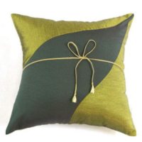 Decorative Silky Green Wave Pillow Sham