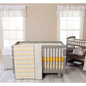 Trend Lab 3-Piece Crib Bedding Set, Buttercup Zigzag