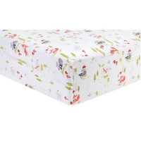 Trend Lab Flannel Fitted Crib Sheet, Winter Woods