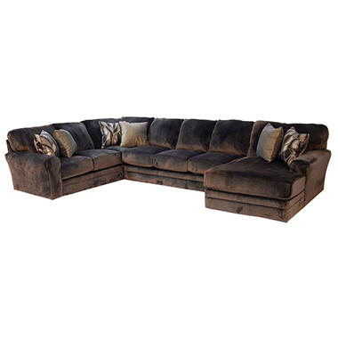 Quest Rushmore Plush Sectional Sofa Set with Deep Seating Design