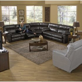 Judson Reclining Oversize Sectional Living Room 3 Piece Set