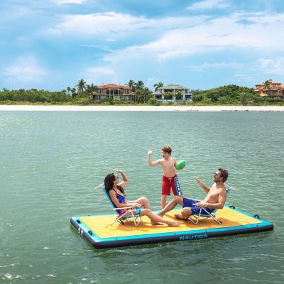 FKKFUCI Large Water Fishing Platform, Floating Inflatable Dock