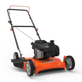 Yard Force 20"/125 cc 450e Briggs and Stratton Gas Walk Behind Mower with Side Discharge
