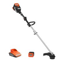 Yard Force 60-Volt Cordless Lithium-ion 16" Electric Trimmer with Battery and Charger