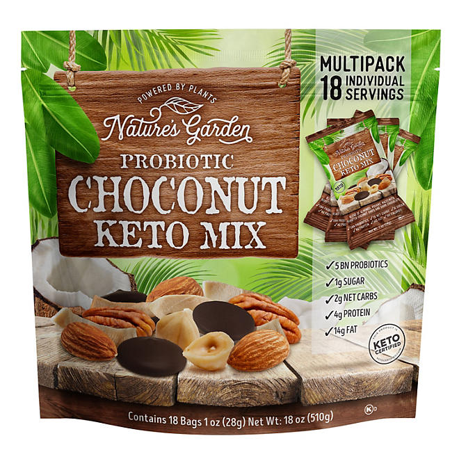 Nature's Garden Probiotic Choconut Mix 1 oz., 18 pk.