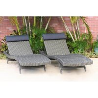 Cavalier Synthetic Wicker Patio Lounge Chairs Choice of Brown or  Gray
