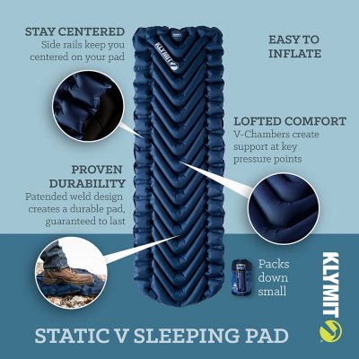 Klymit Static V Sleeping Pad Navy Sam S Club