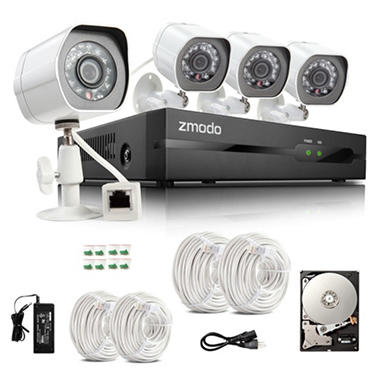 Zmodo 4 Channel Complete sPoE NVR Surveillance System with 1TB HDD