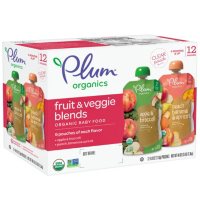 Plum Organics Stage 2 Organic Baby Food, Fruit & Veggie Variety Pack (4 oz., 12 pk.)