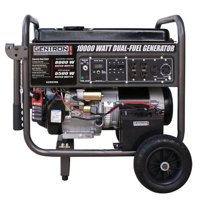 Gentron 10 000 Watt Dual Propane And Gasoline Powered Portable Generator Sam S Club