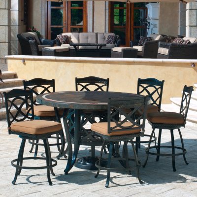 Slate outdoor dining outlet table