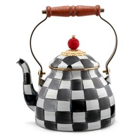 MacKenzie-Childs Courtly Check 2 Quart Tea Kettle