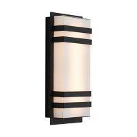 Artika Glowbox Black Outdoor Wall Mounted Light With Integrated LED