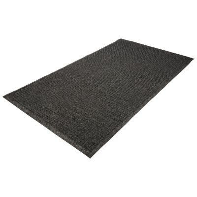Grey Rubber with Nylon Carpet Guardian Platinum Series Indoor Wiper Floor Mat 5x16 