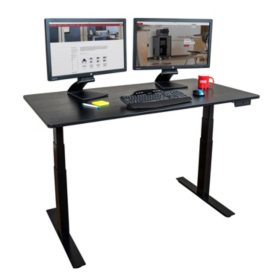 60 Electric Standing Desk Black Oak Sam S Club