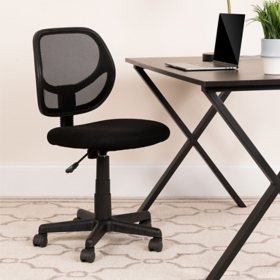 Flash Furniture Mid Back Mesh Computer Task Chair Black Sam S