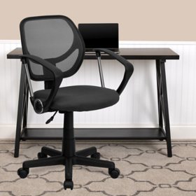 Flash Furniture Mid-Back Mesh Task Chair with Arms (Various Colors)