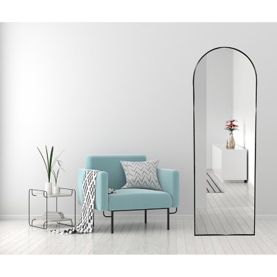 Always Home 67″ x 22″ Full Length Metal Frame Arched Mirror