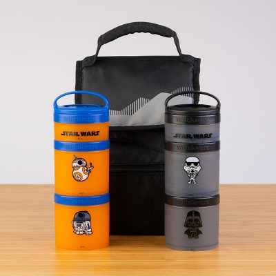 Whiskware Star Wars Stackable Snack Pack Containers - Vader & Stormtrooper