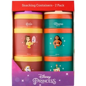 Whiskware Disney Princess Combo Snack Pack Lunch Set (Assorted Colors)
