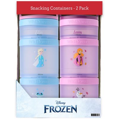 Whiskware 2-Pack Snacking Containers, Licensed Designs (Frozen)