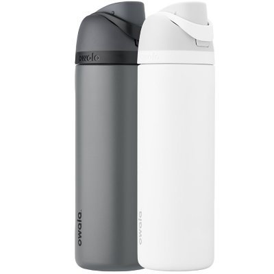 Owala FreeSip 24-oz. Stainless Steel Water Bottle + 2 Bonus Straws Combo Pack (Assorted Colors)