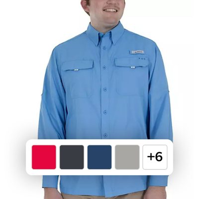 Habit Men's UPF 40+ UV Protection Long-Sleeve Fishing Shirt (Assorted  Colors) - Sam's Club