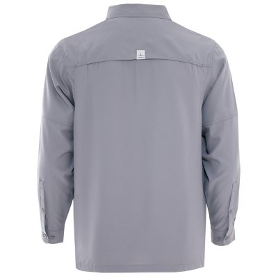 Habit Men's UPF 40+ UV Protection Long-Sleeve Fishing Shirt (Assorted  Colors)