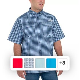 Habit Men's UPF 40+ UV Protection Short-Sleeve Fishing Shirt, Assorted Colors & Sizes