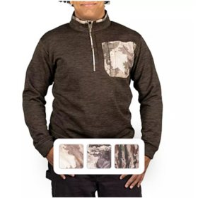 Habit Men’s Snap Front Fleece Pullover with Scent-Factor