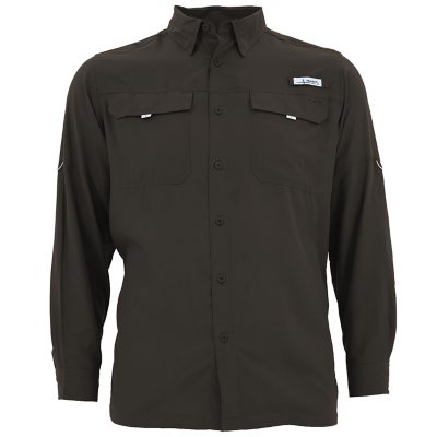 Habit Men's UPF 40+ Long-Sleeve Fishing Shirt:- Black, XXL