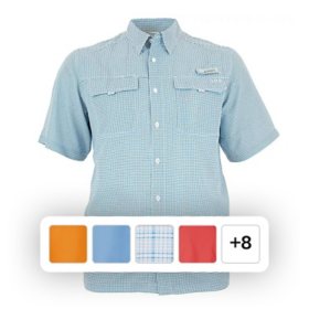 Habit Men's UPF 40+ UV Protection Short Sleeve Fishing Shirt