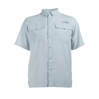 Habit Men's UPF 50+ UV Protection Short-Sleeve Fishing Shirt:- Northern Droplet, M